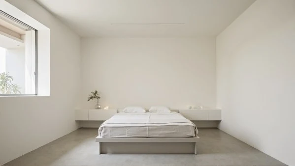 Minimalist Serenity A Relaxing Bedroom Woven interior design idea