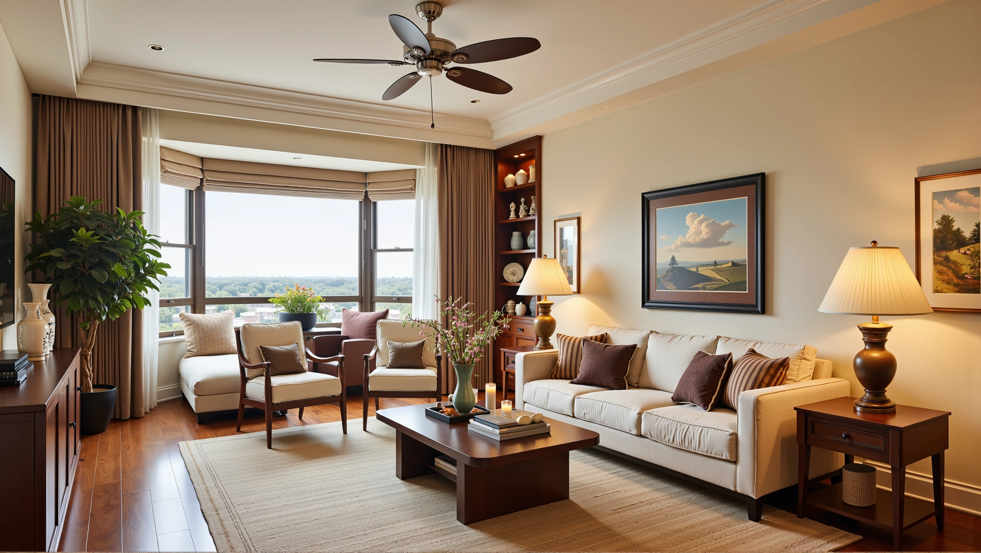 Rhythm of Classic American-Style Living Room Living room 3