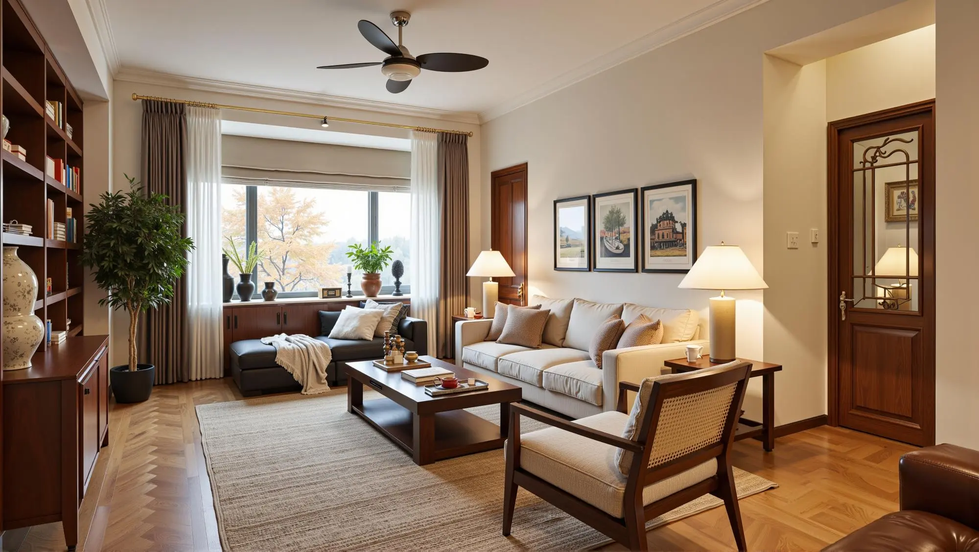 Rhythm of Classic American-Style Living Room