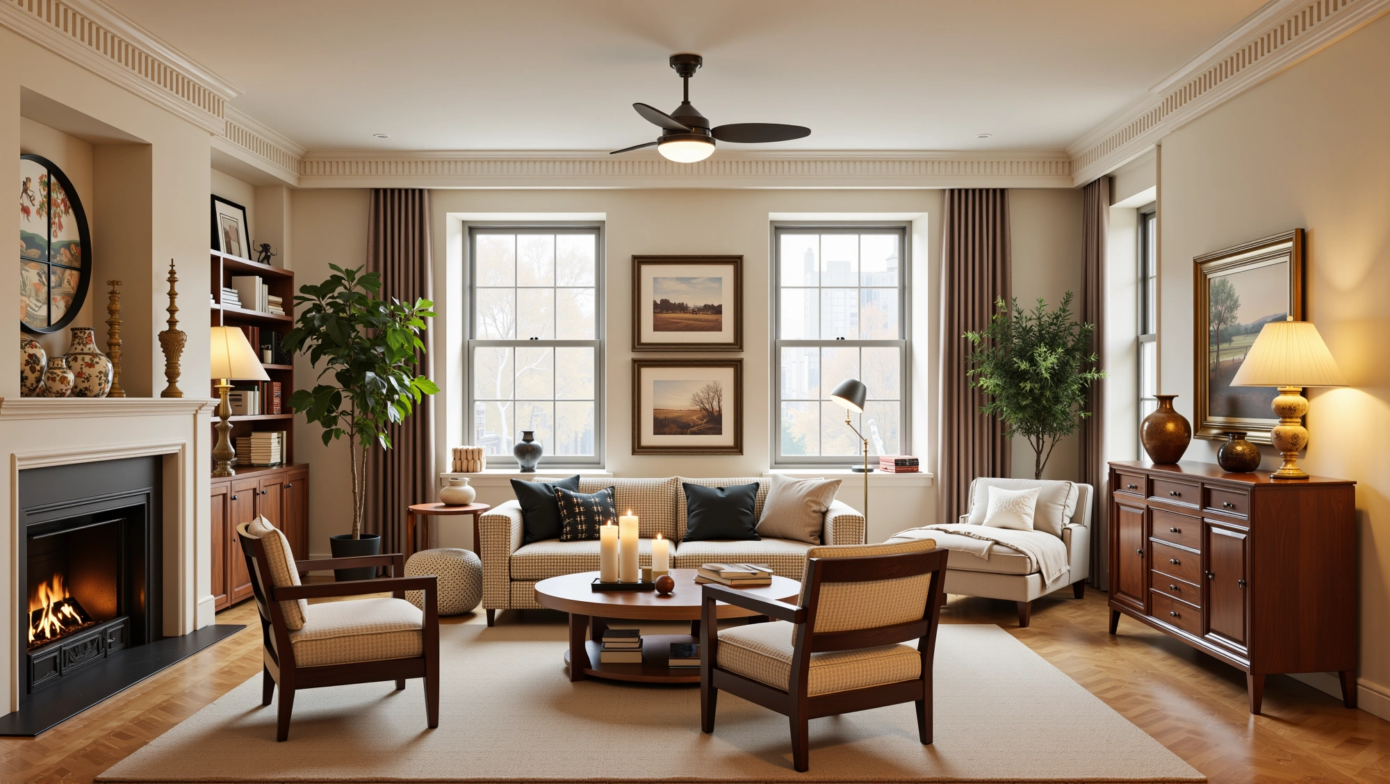 Rhythm of Classic American-Style Living Room Living room 4