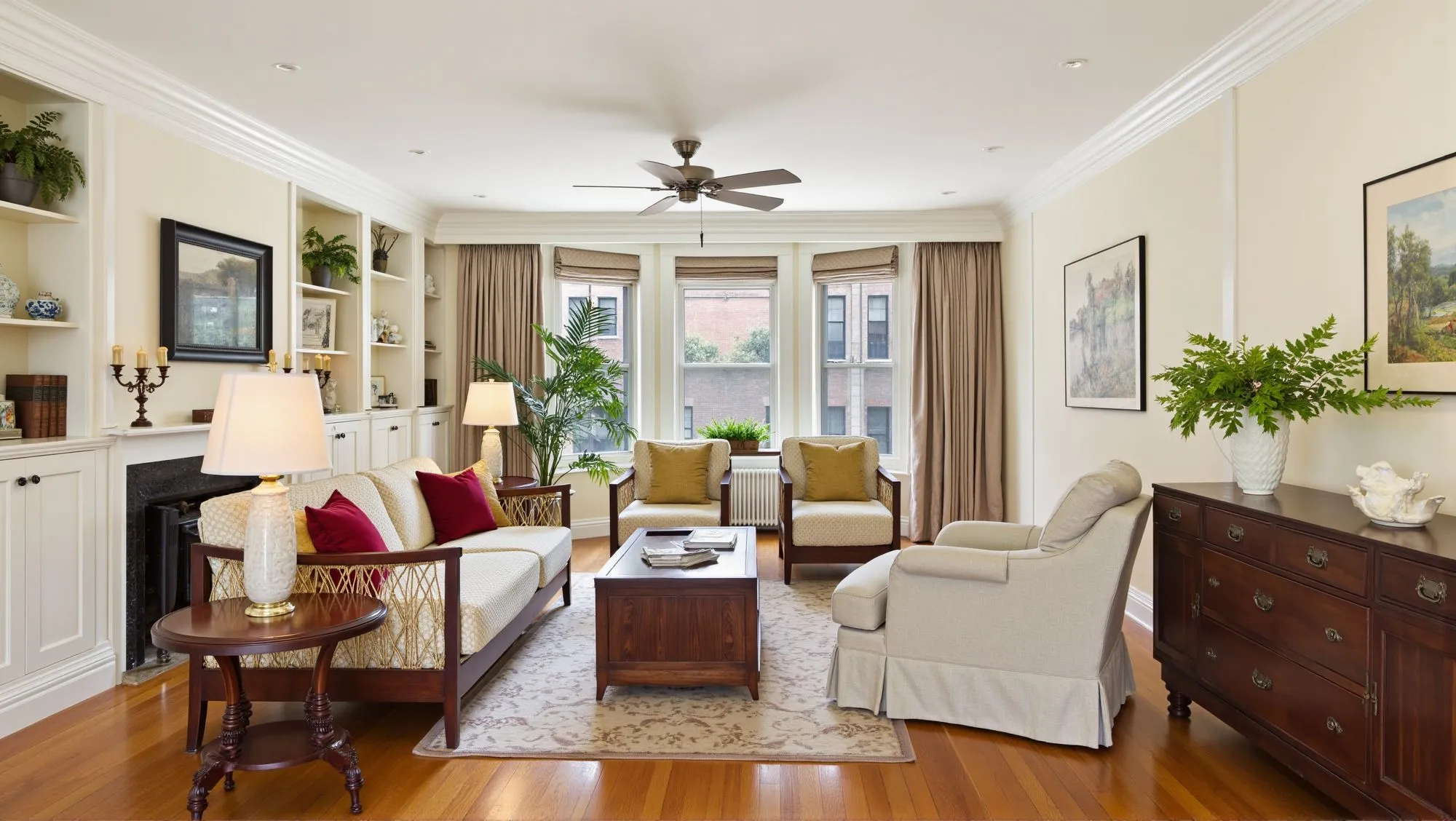 Whispers of American Country-Style Living Room