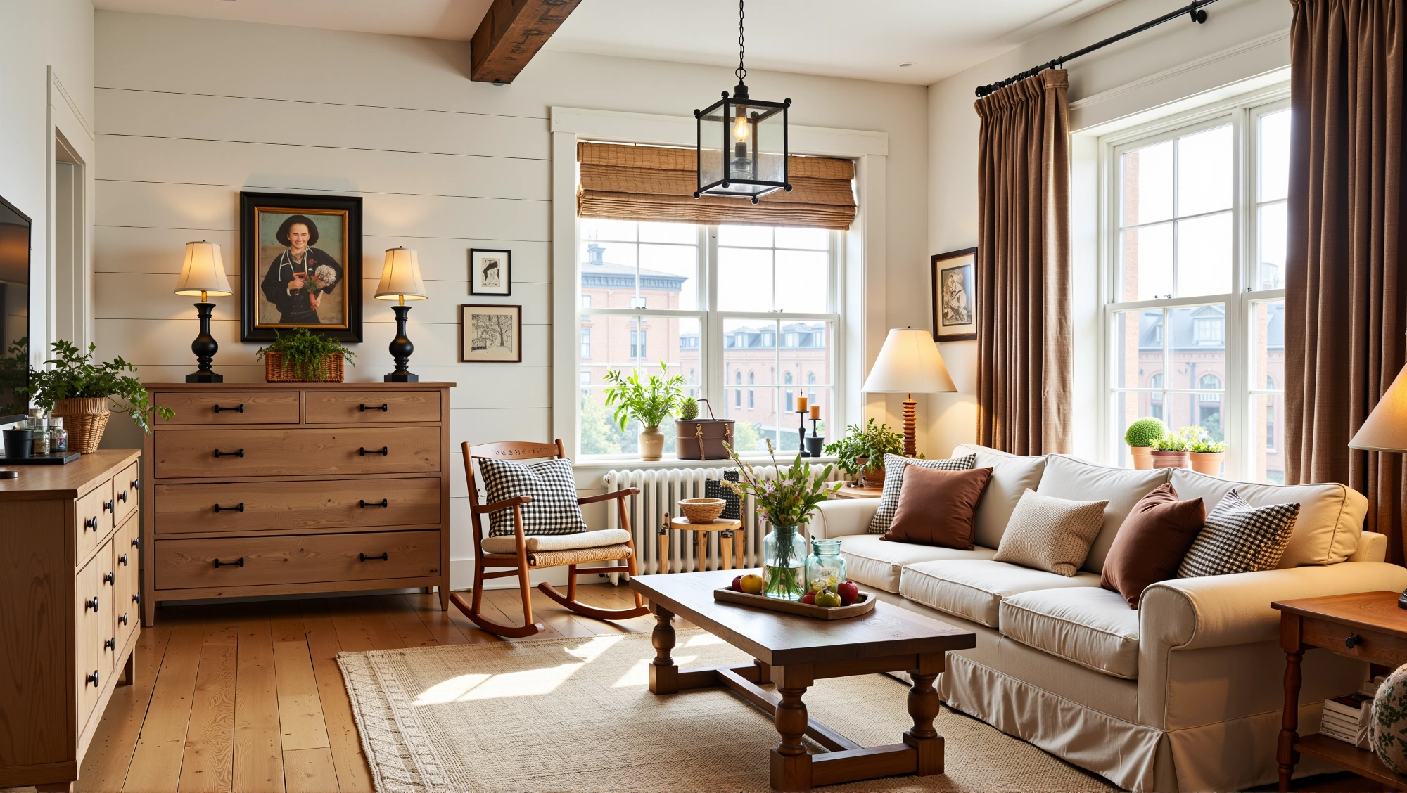 Whispers of American Country-Style Living Room Living room 4