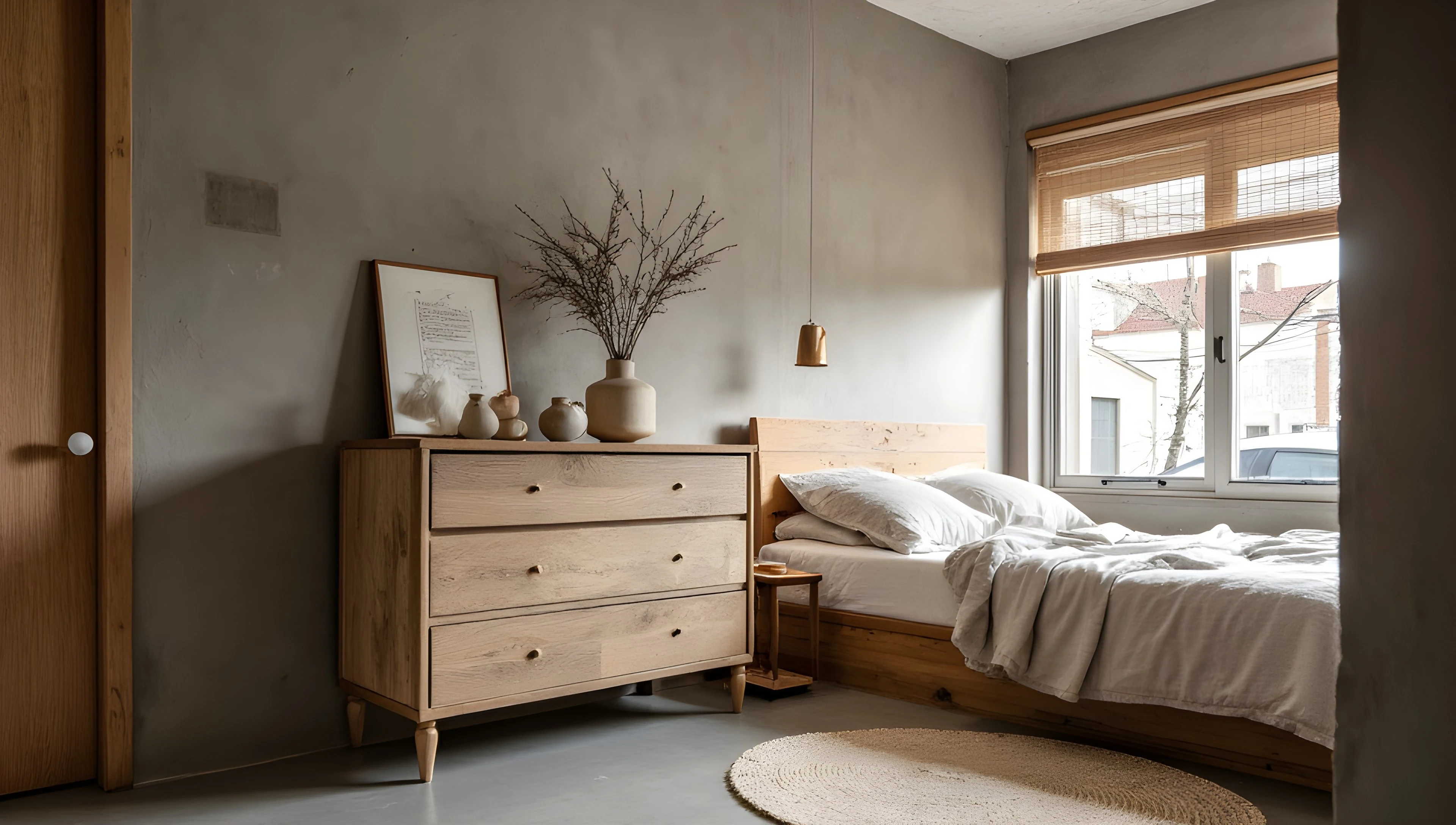 Wabi-Sabi Bedroom Healing Rest Space Bedroom 2