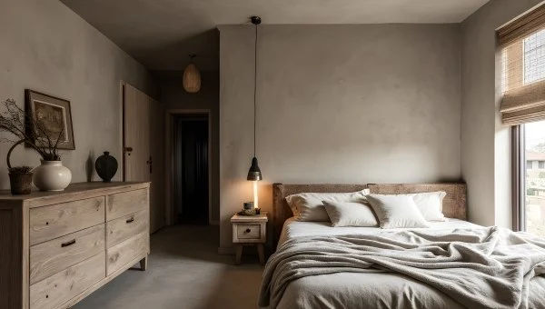 Wabi-Sabi Bedroom Healing Rest Space bedroom