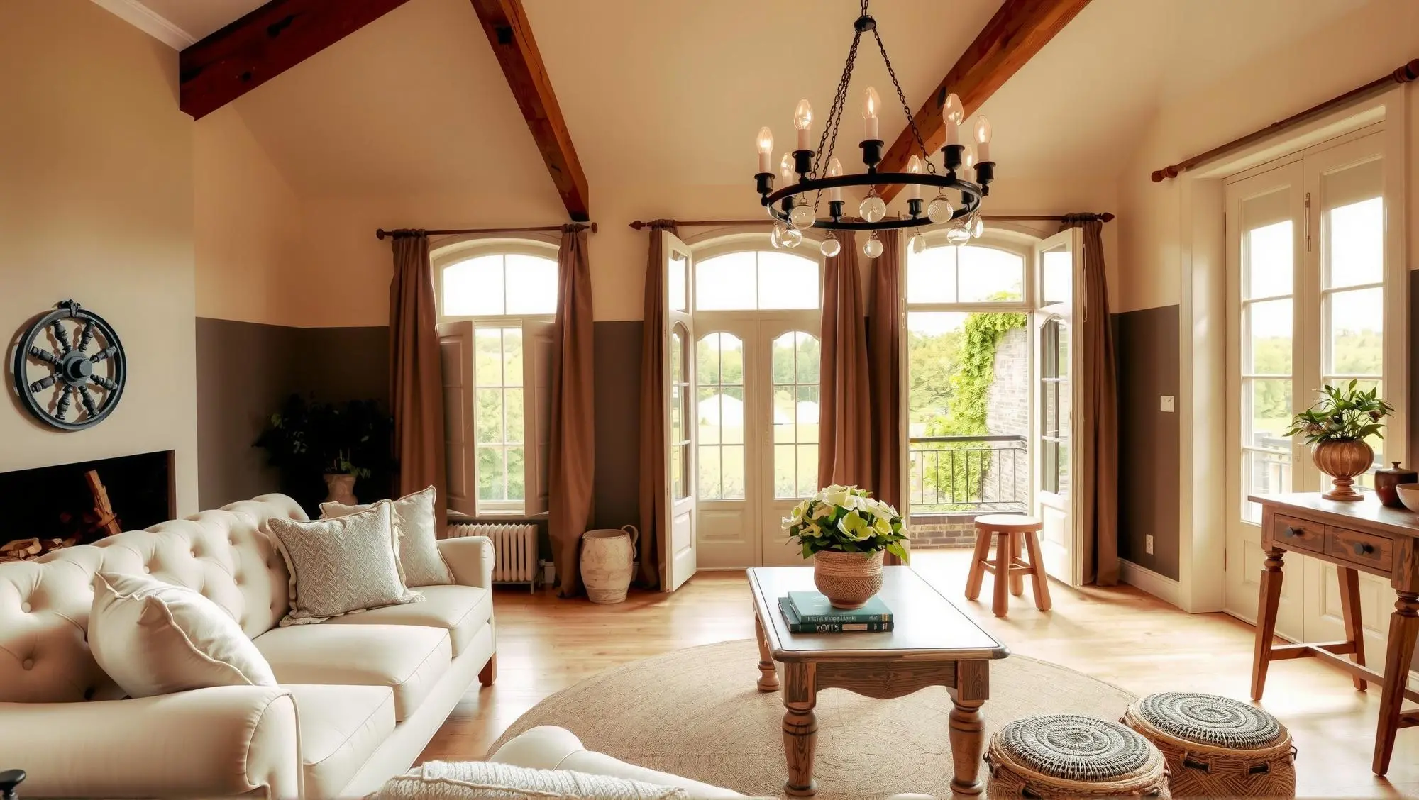 Retro American Country-Style Living Room Pastoral