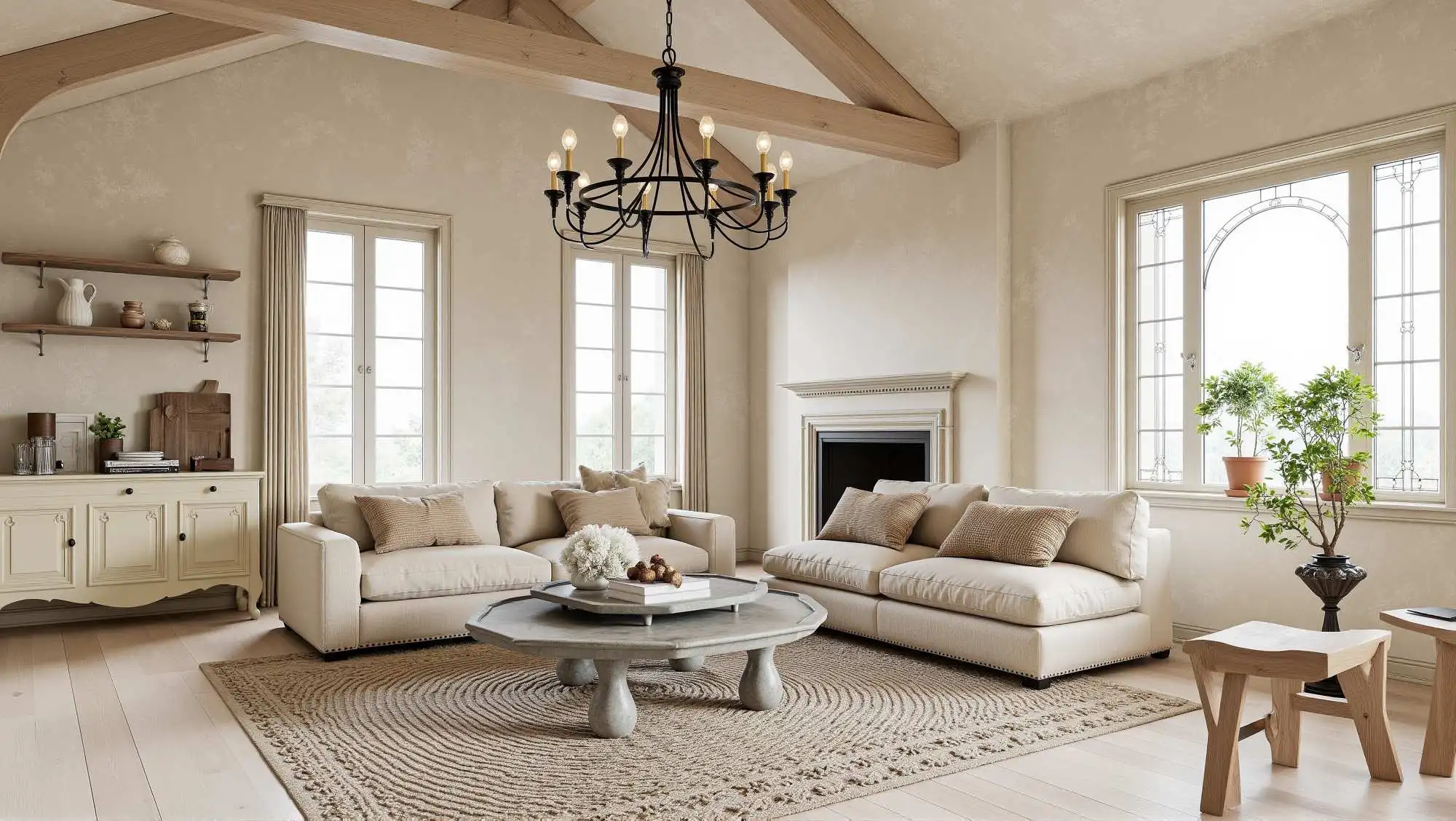 Natural and Rustic Rural Home