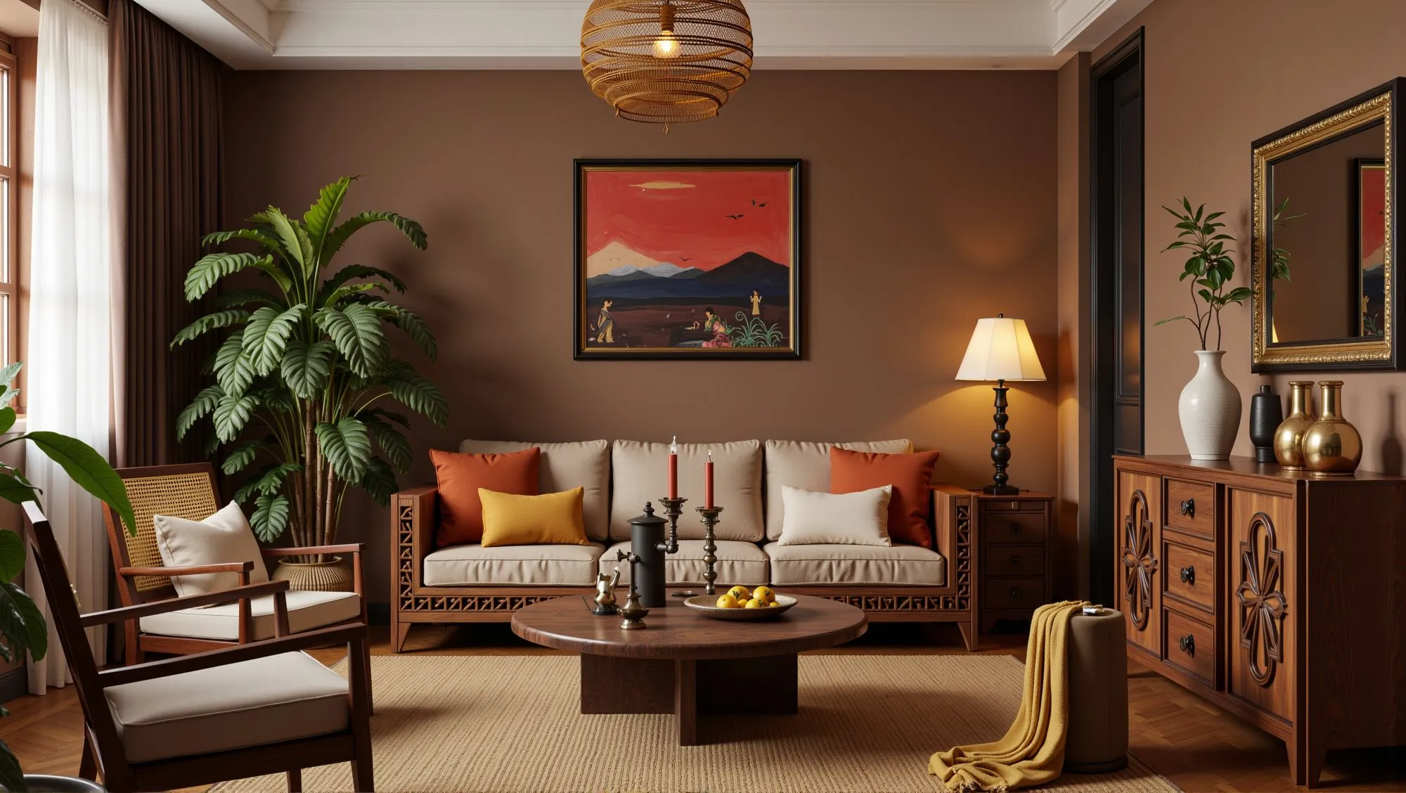 Retro Elegant Dwelling with Southeast Asian Style