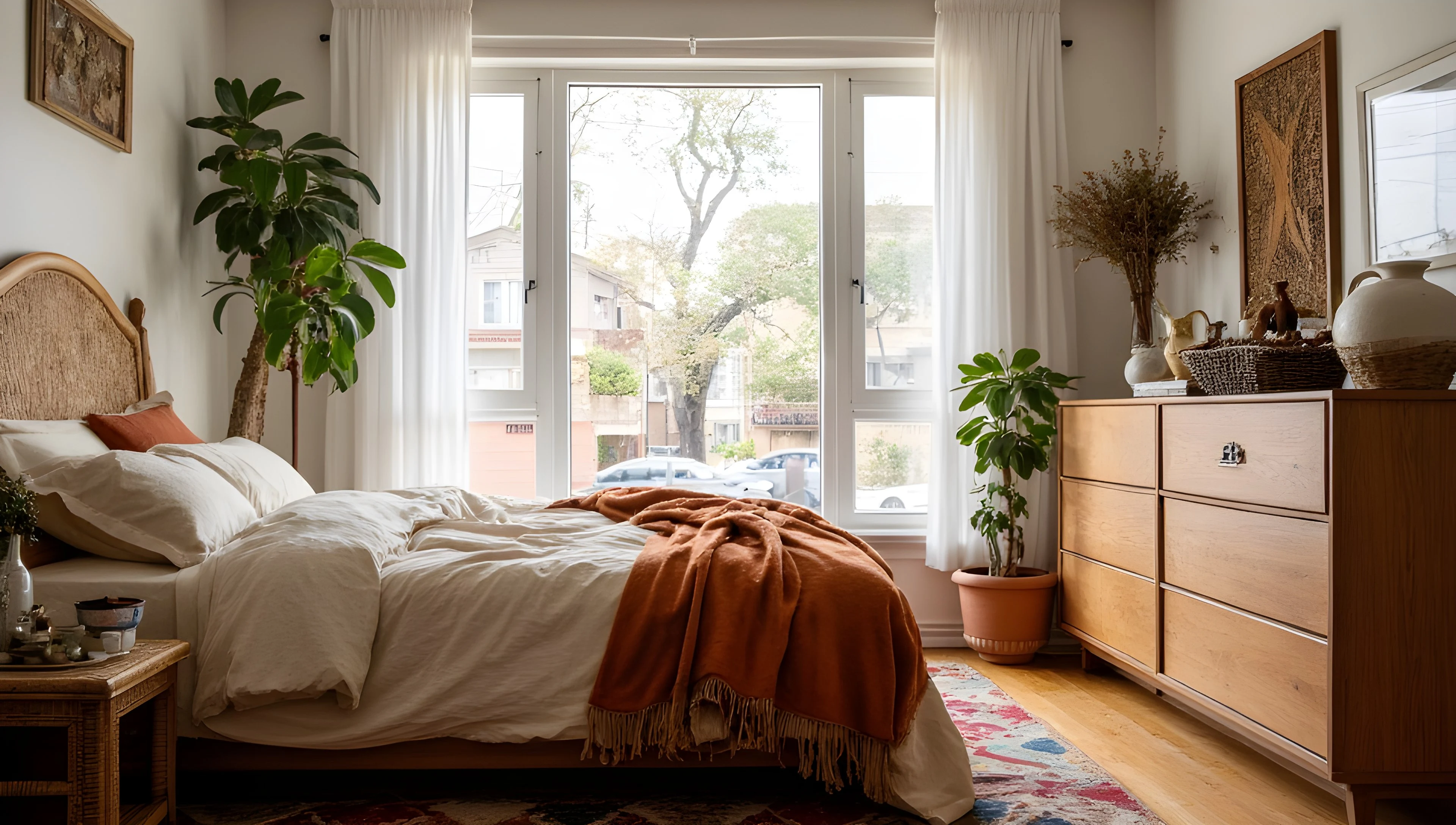 Poetic Chapter of Forest-Style and Retro Bedroom Bedroom 1