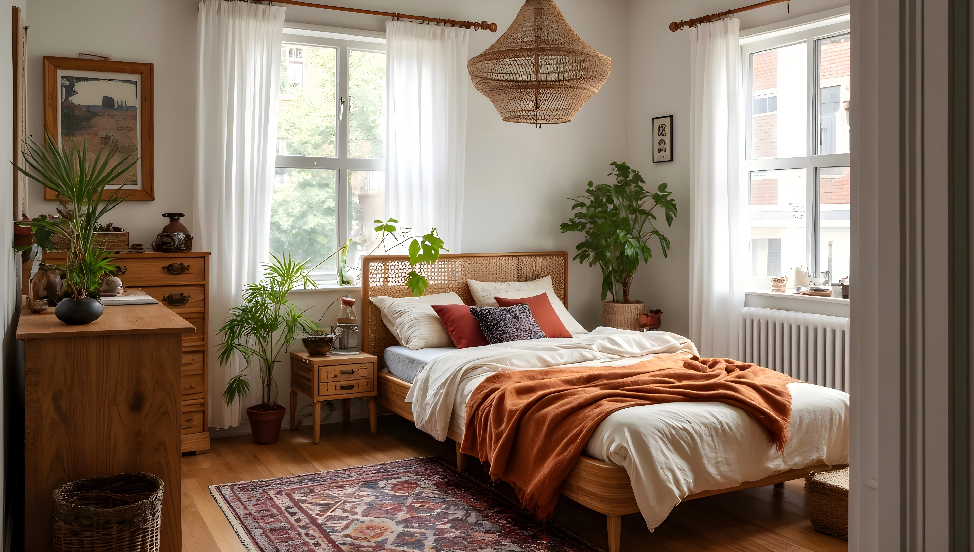 Poetic Chapter of Forest-Style and Retro Bedroom Bedroom 3