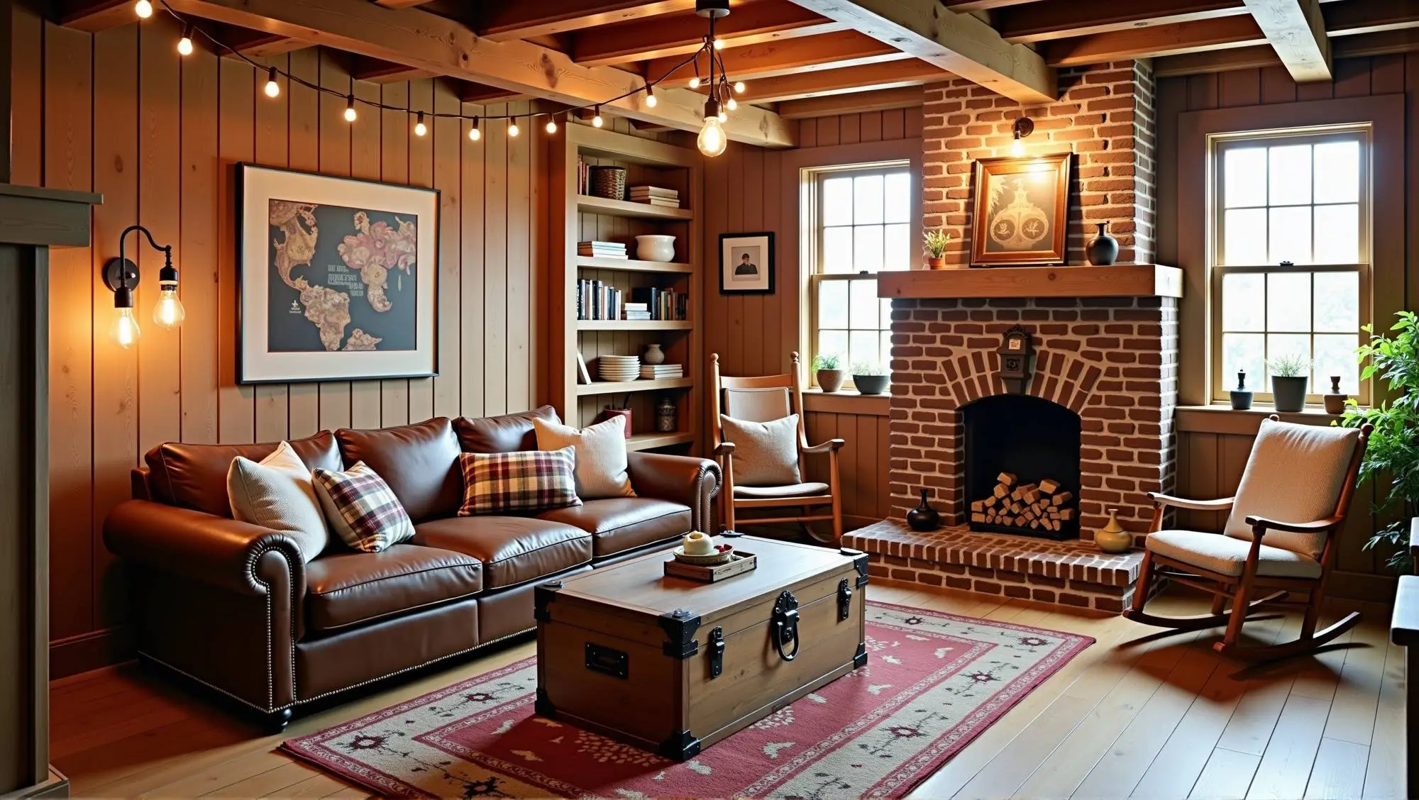 Luxurious Classic and Industrial Style Bathroom living-room