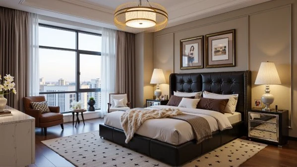 Mixed Luxury Style Home bedroom