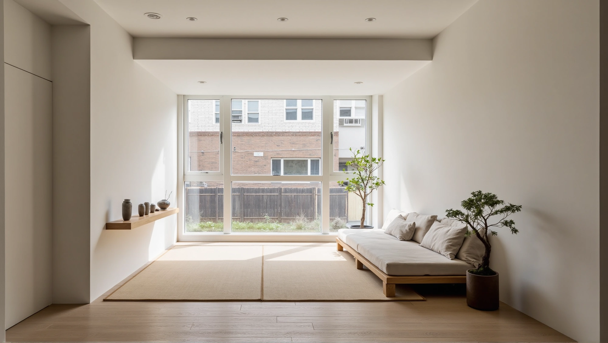 Japanese Simple Residence: Elegance and Nature Living room 3