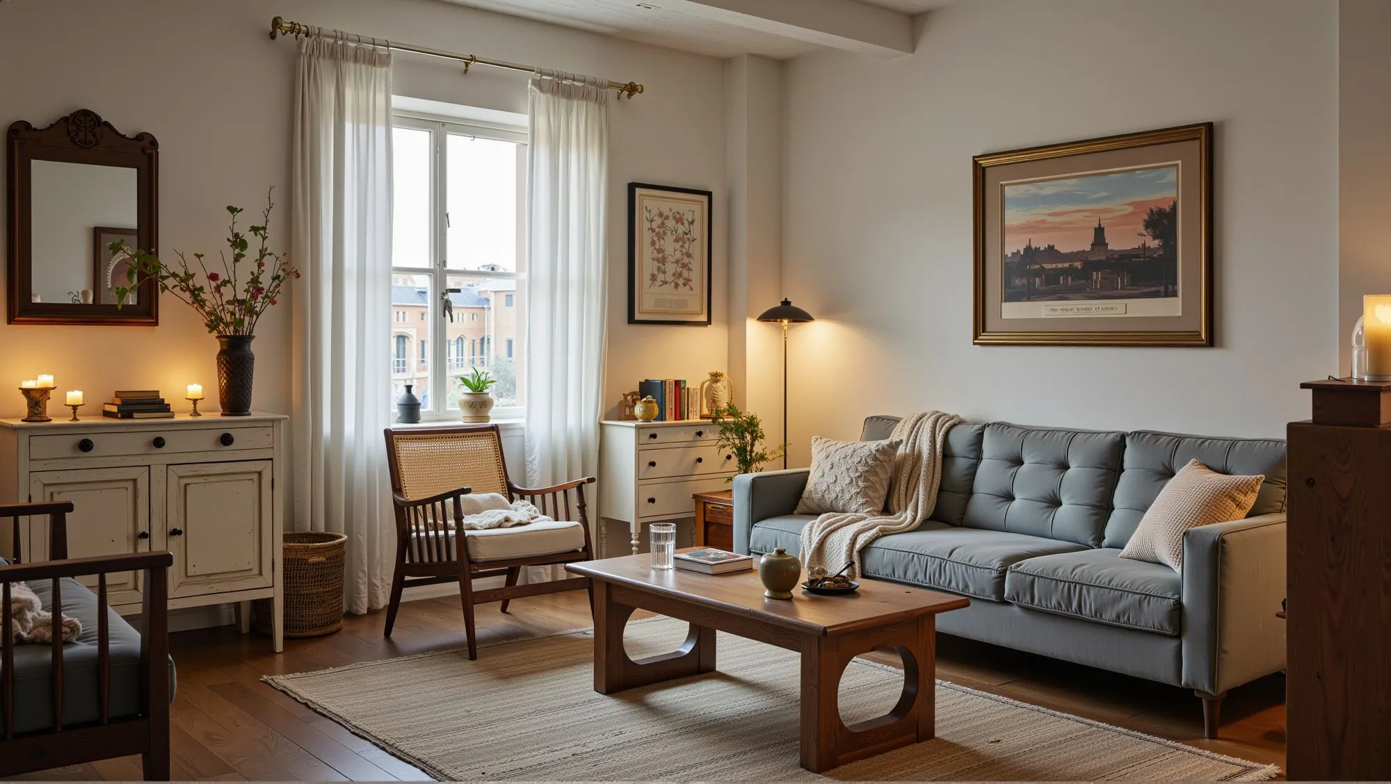 Healing Home Space in Retro Warm Style