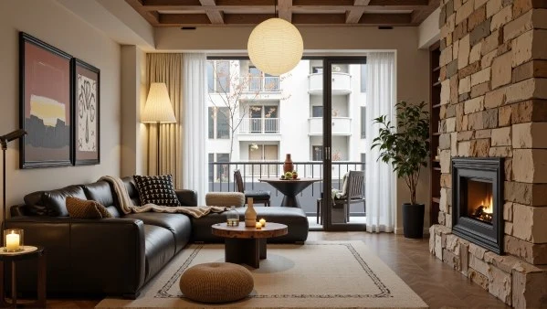 Mixed Luxury Style Home living-room