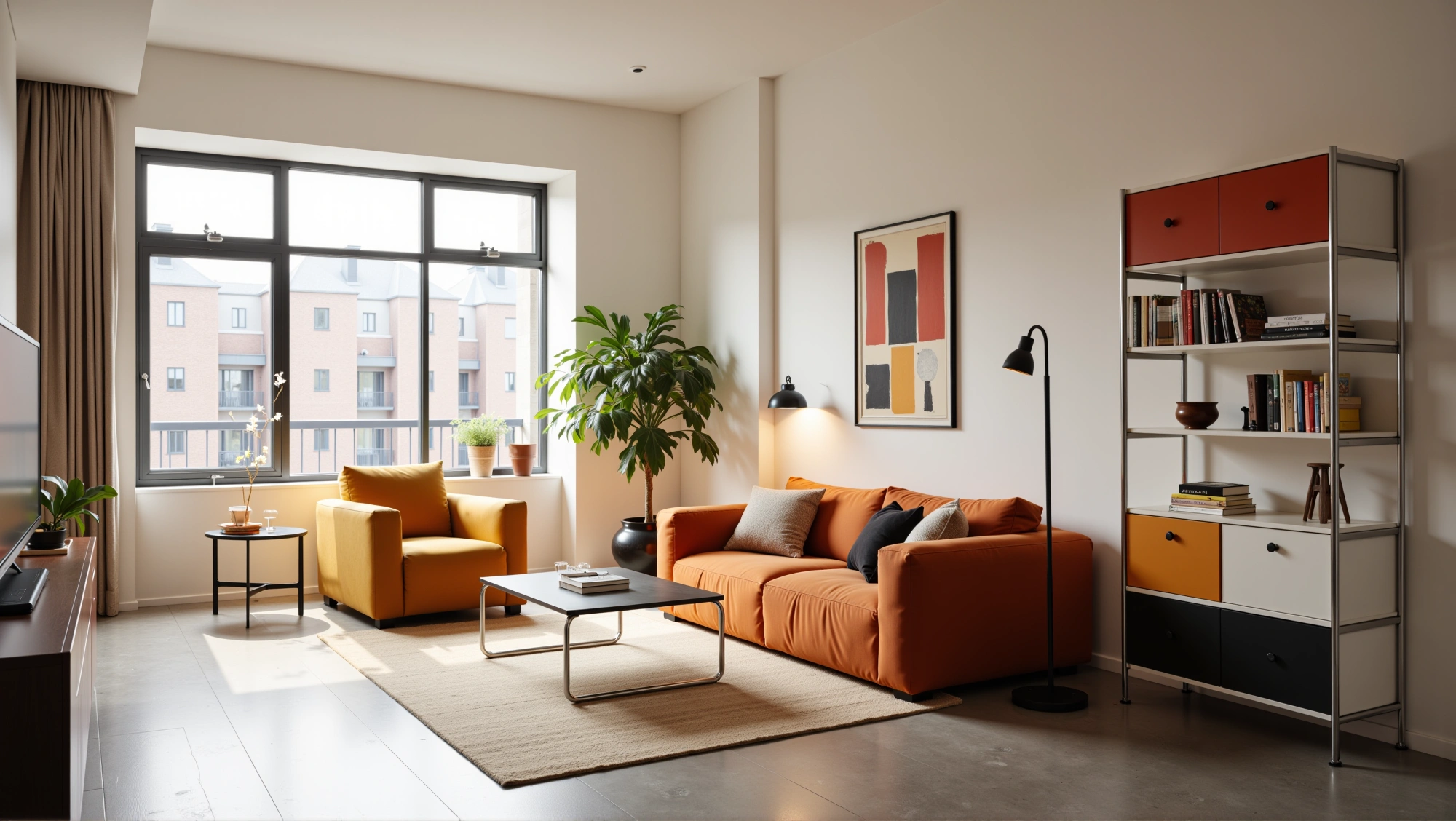 Modern Colorist Residence Living room 3