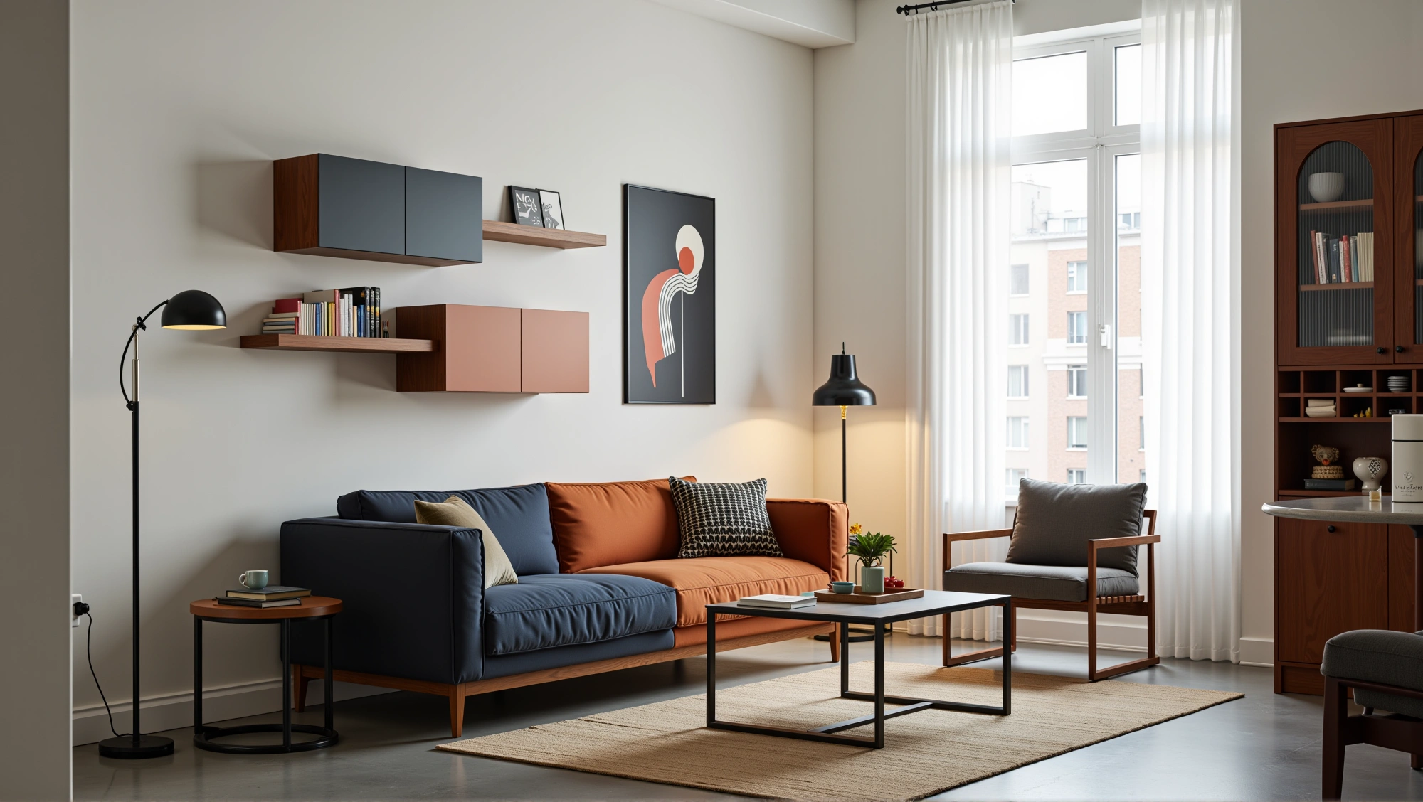 Modern Colorist Residence Living room 4