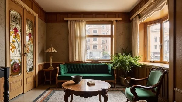 Elegant Narrative of Solid Wood Carvings living-room