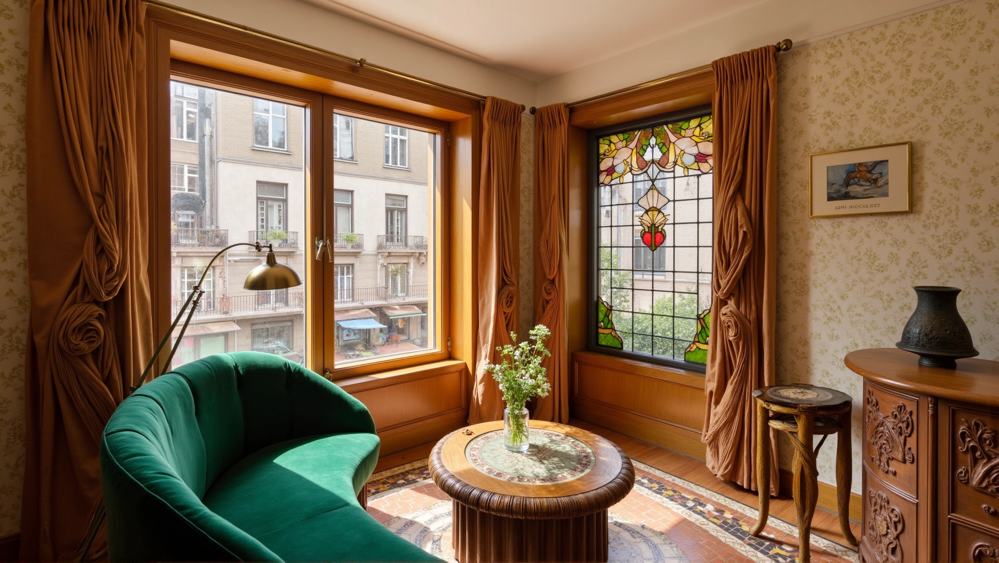 Elegant Narrative of Solid Wood Carvings Living room 2