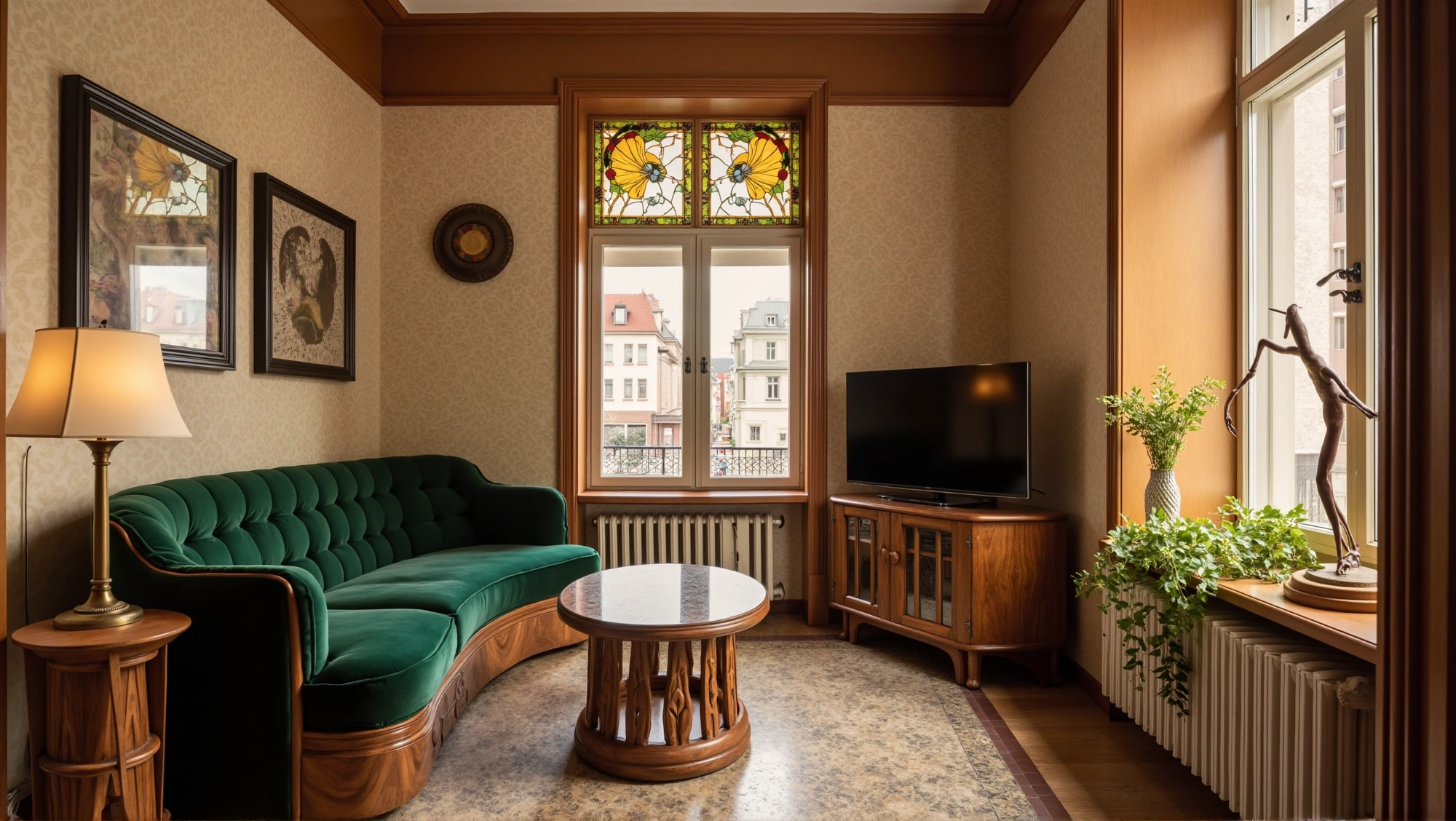 Elegant Narrative of Solid Wood Carvings Living room 3