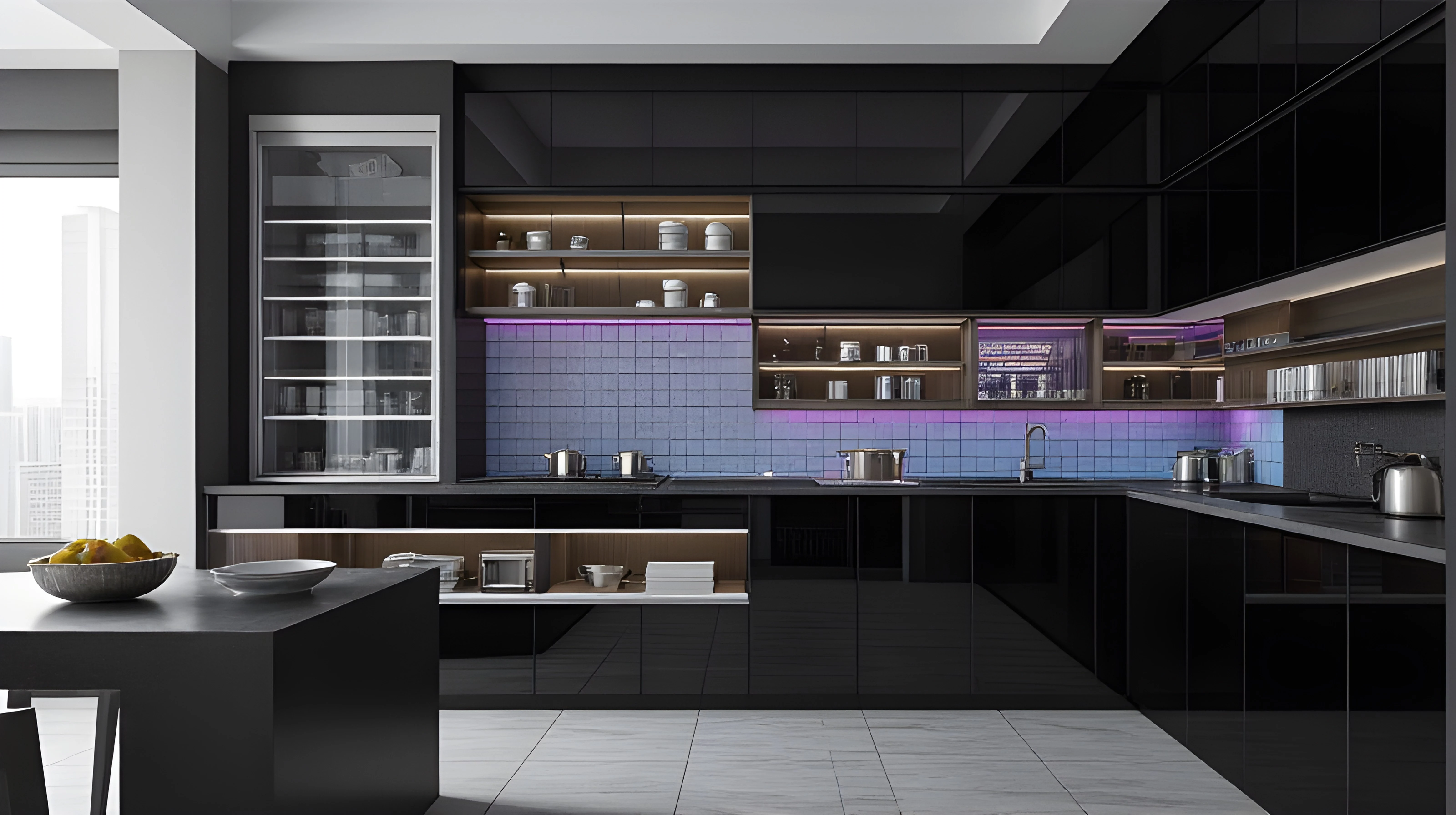 Black Luxury Tech Kitchen Kitchen 2