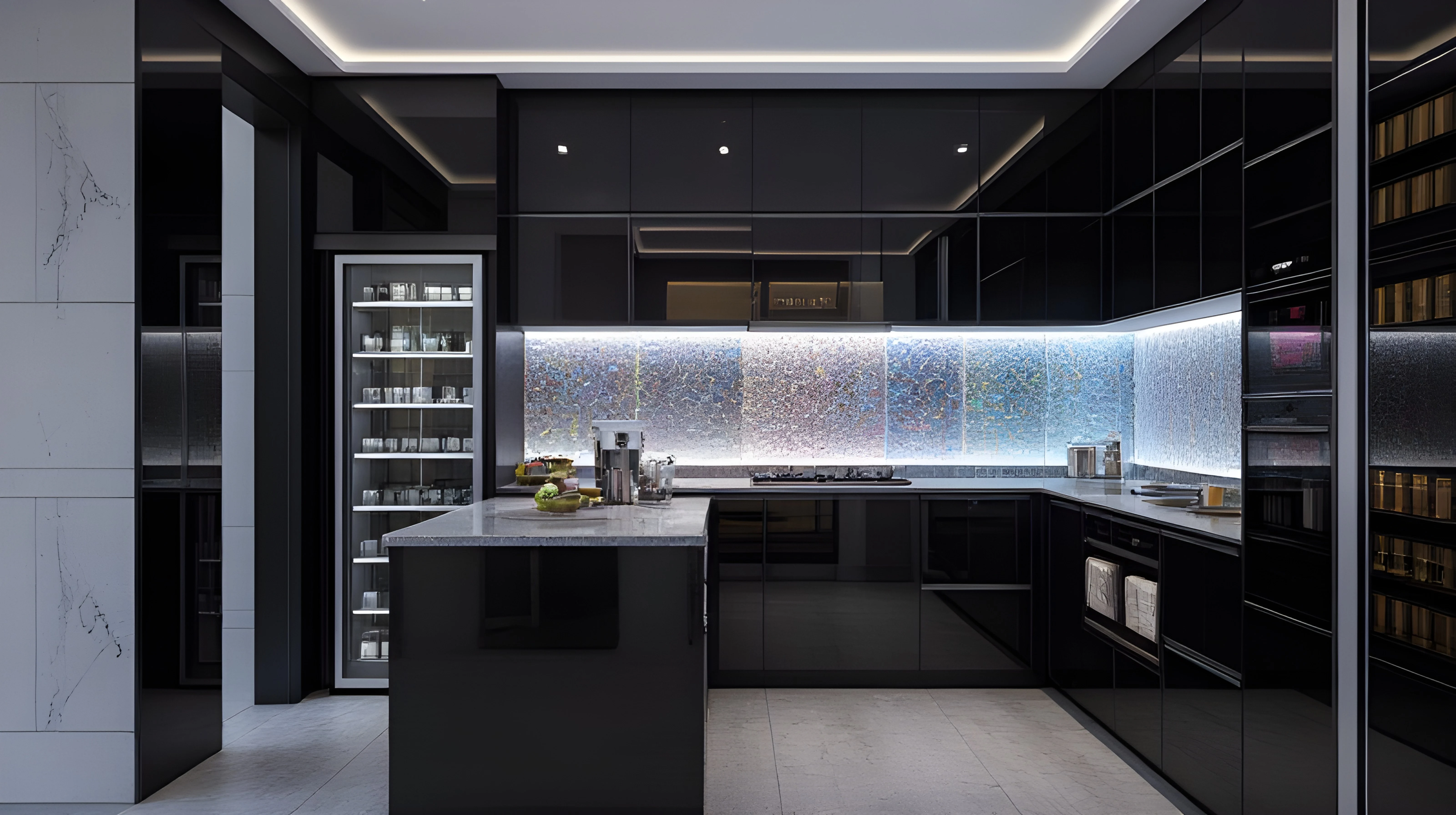 Black Luxury Tech Kitchen Kitchen 4