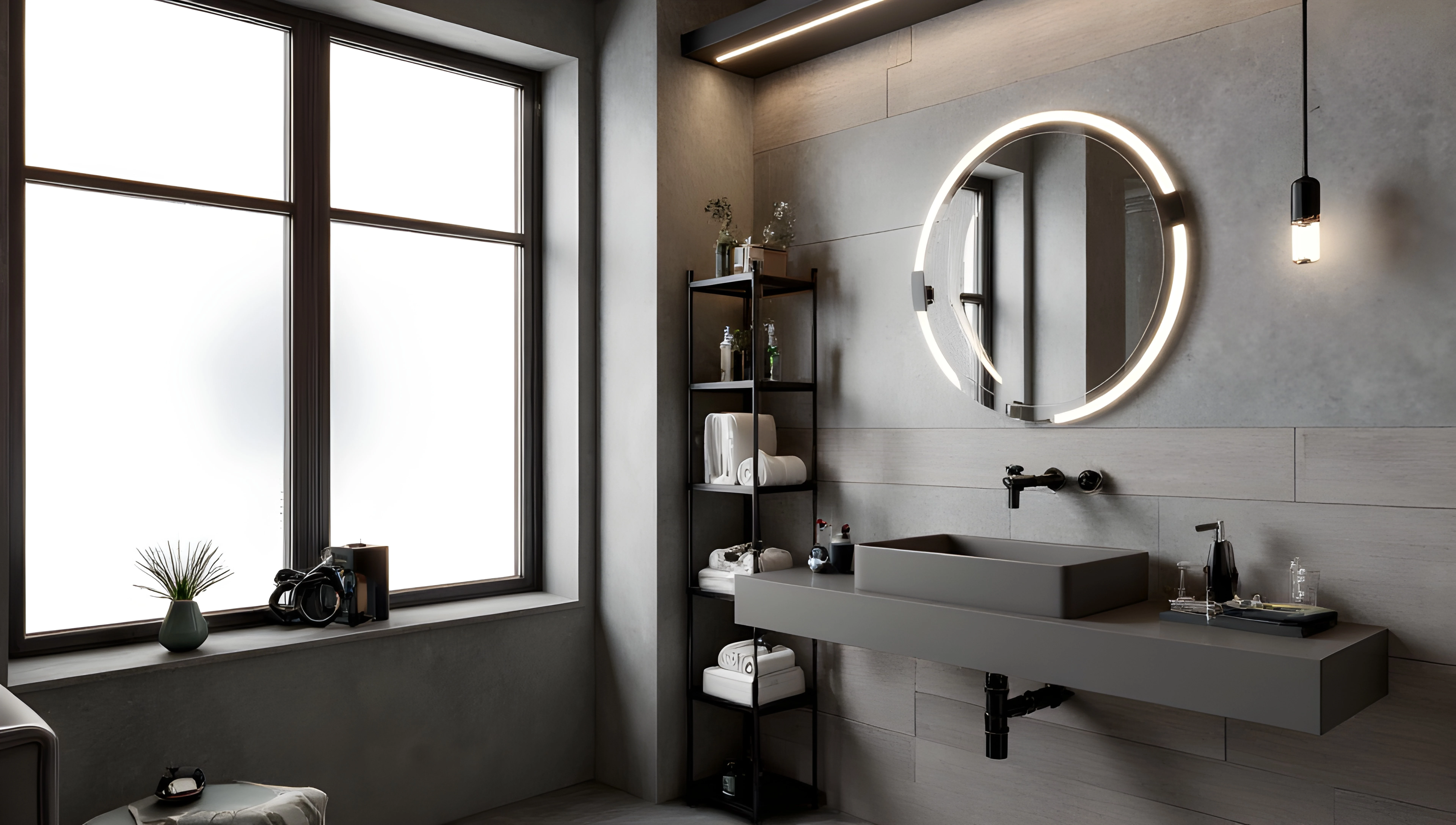 Industrial Modern Bathroom Bathroom 2