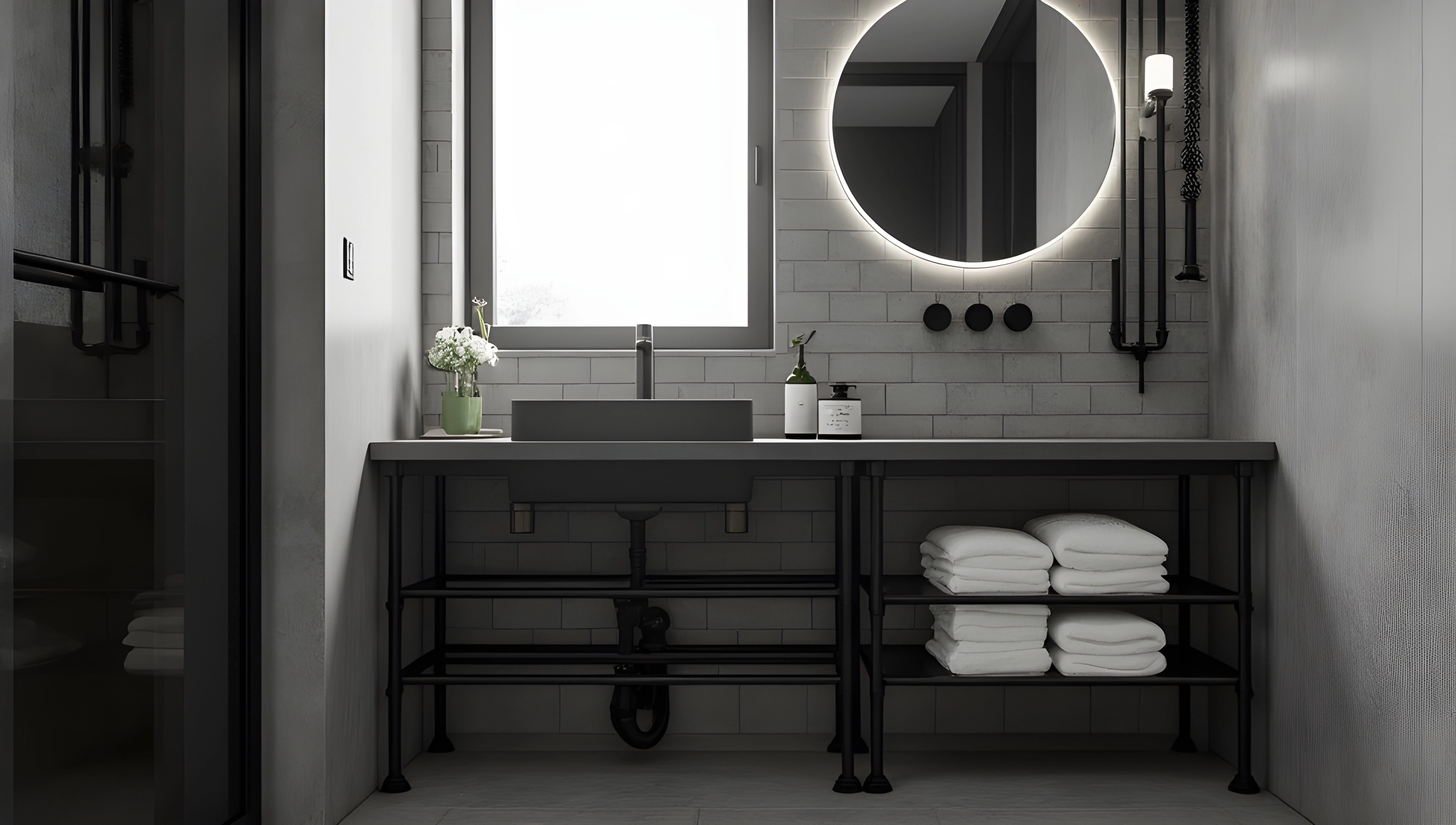 Industrial Modern Bathroom Bathroom 5