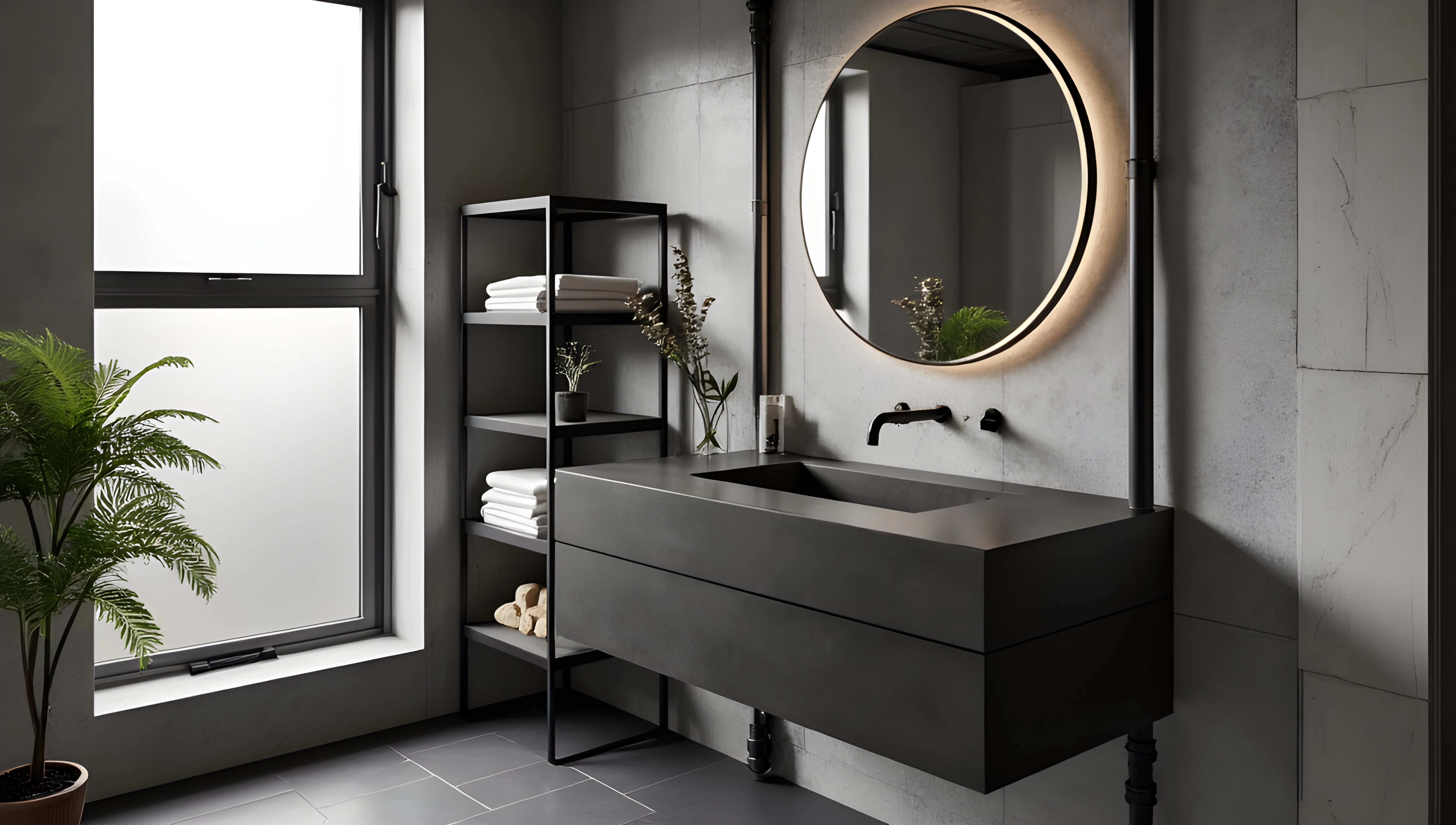 Industrial Modern Bathroom Bathroom 6