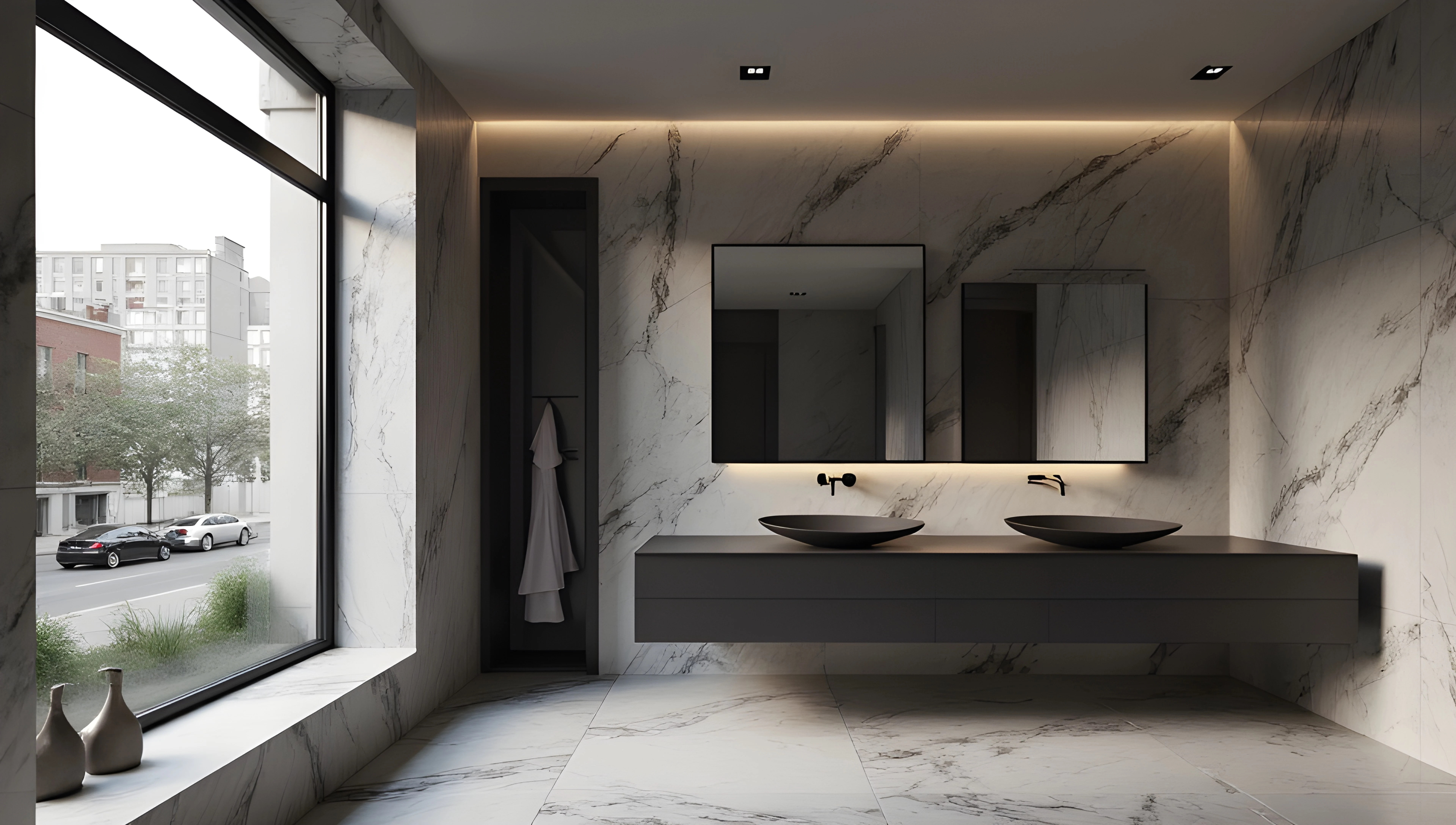 Advanced Aesthetic of Lines and Texture Bathroom 7