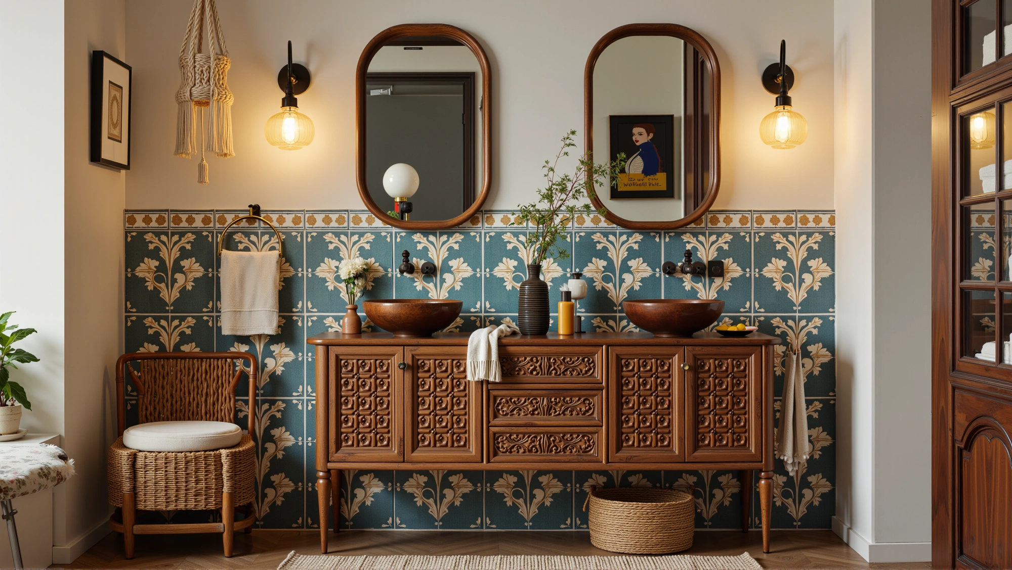 Exotic-Style: Poetic Fusion of Art and Nature Bathroom 2