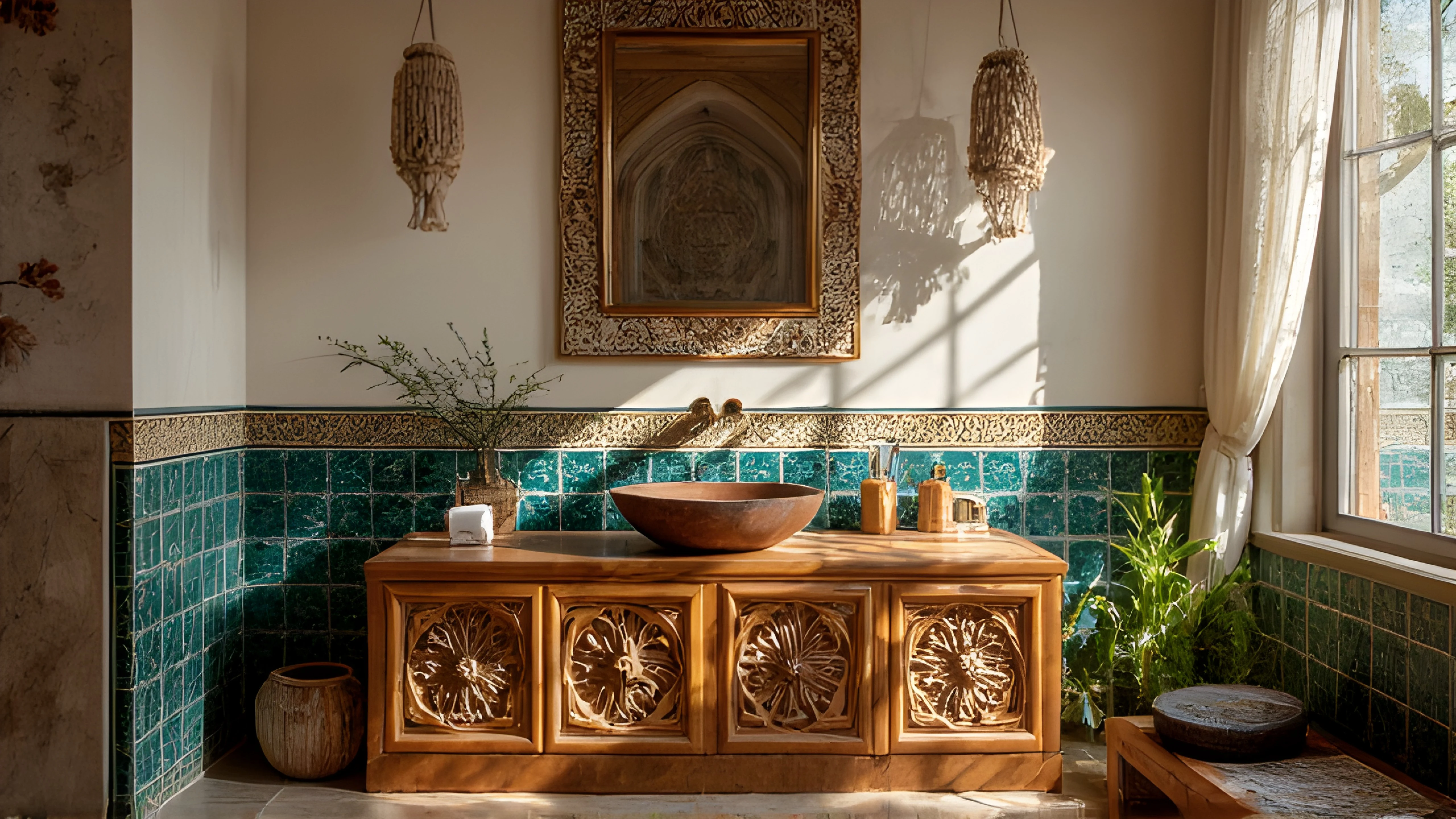 Exotic-Style: Poetic Fusion of Art and Nature Bathroom 4