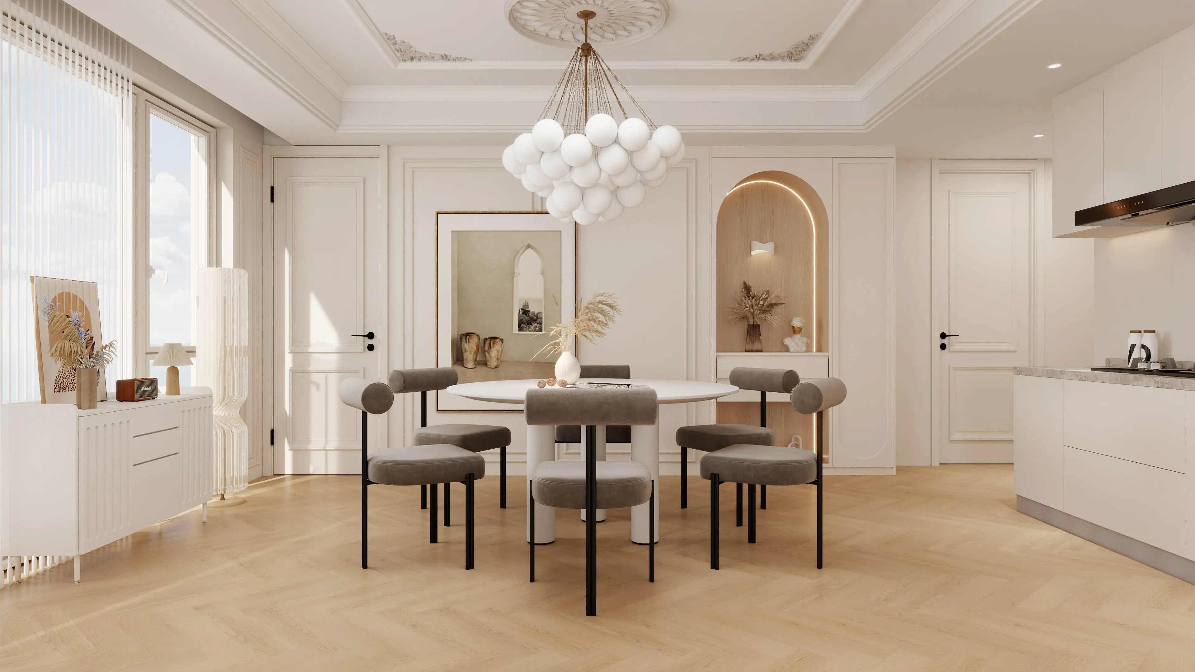 Cream-Colored Light Luxury, Elegant Home Realm