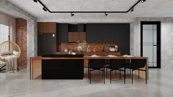 Industrial Exquisiteness Trendy Home Space dining-room