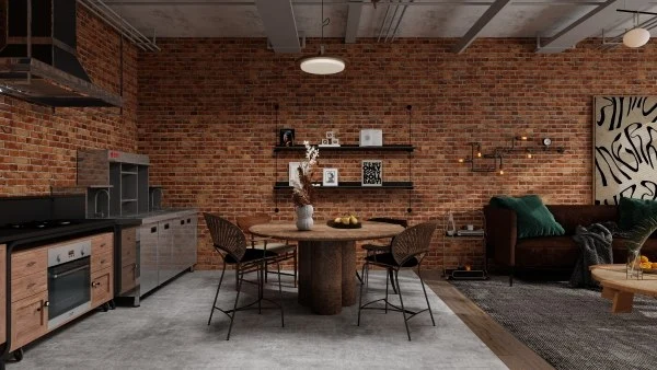 Industrial Style Space Series dining-room