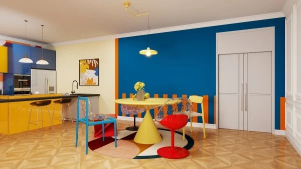 Pop Color Clash An Artful Playful Home