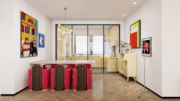 Color-Collision Dopamine Playful Daily Life dining-room