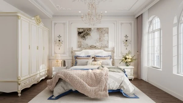 Luxurious and Elegant Home Space in French Style bedroom