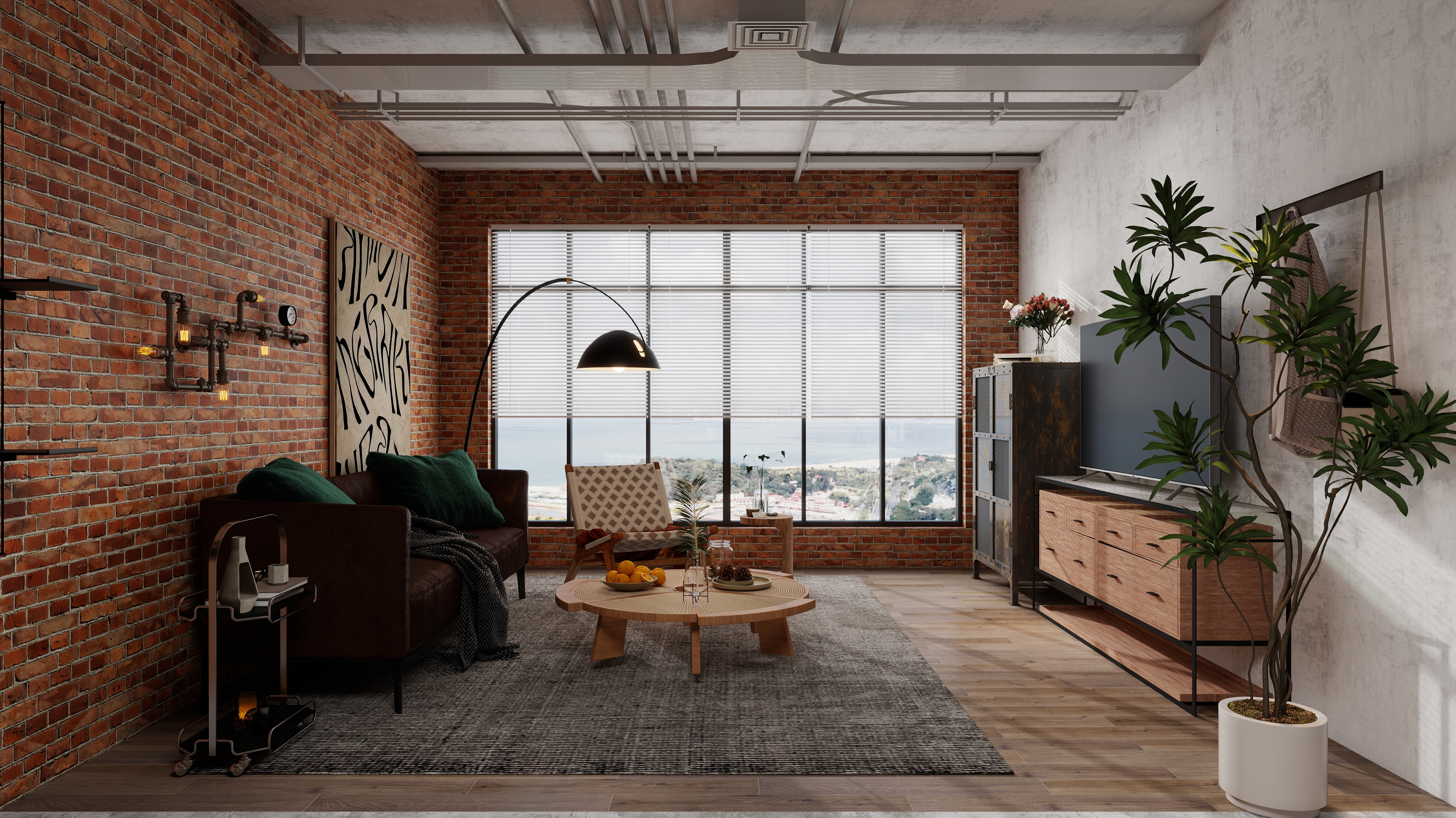Industrial Style Space Series Living room 2