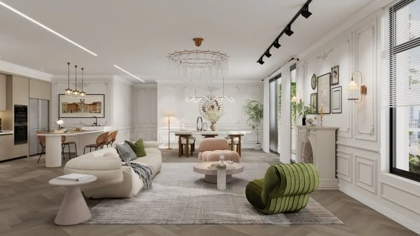 French Luxury Space Series Comprehensive Resonance living-room