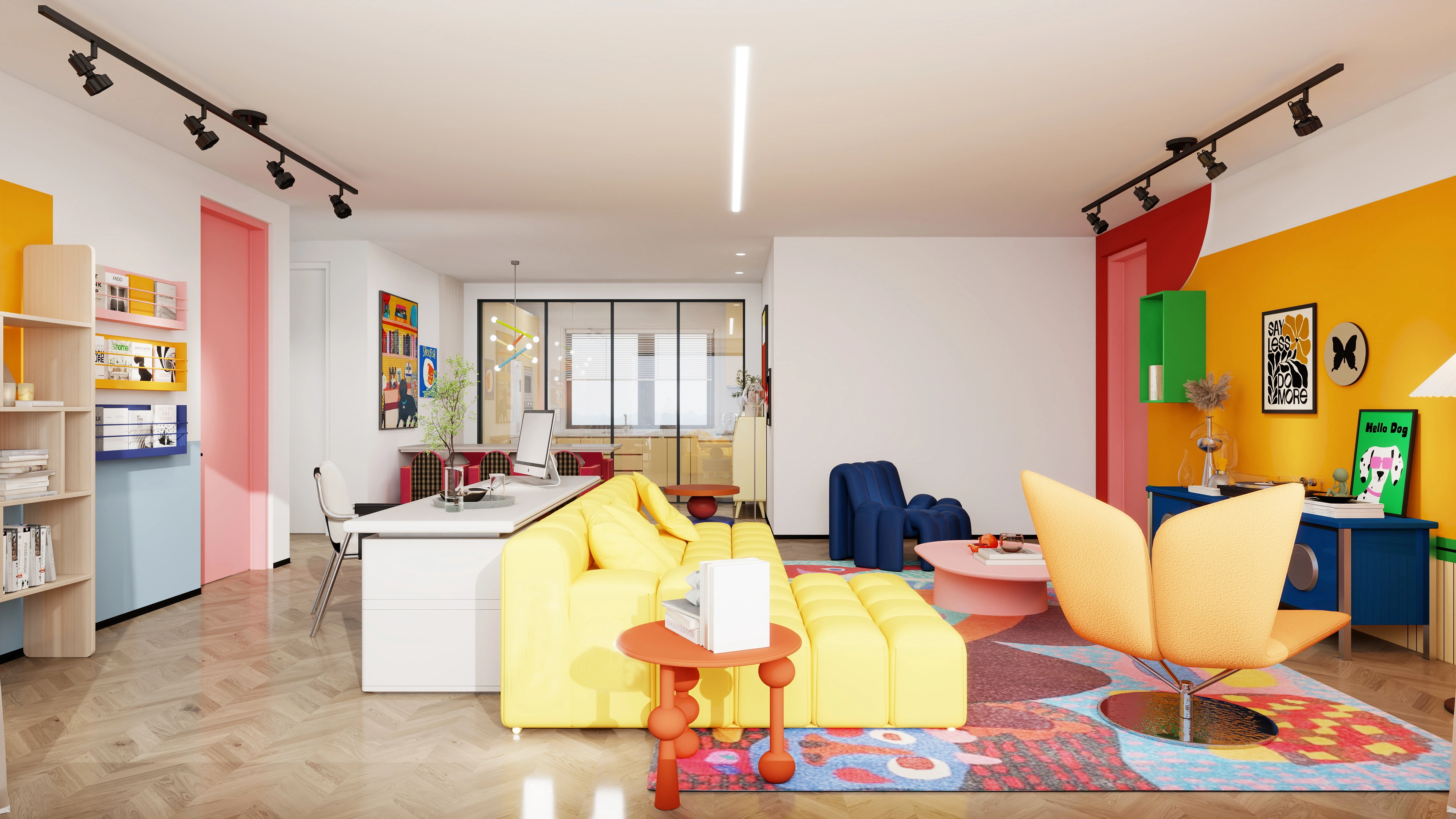 Color-Collision Dopamine Playful Daily Life Living room 2