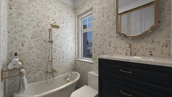 Neoclassical Modern Bedroom bathroom