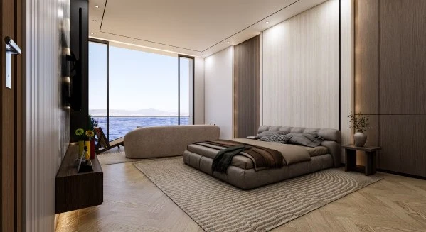 Modern Coastal Luxury Living Room Design