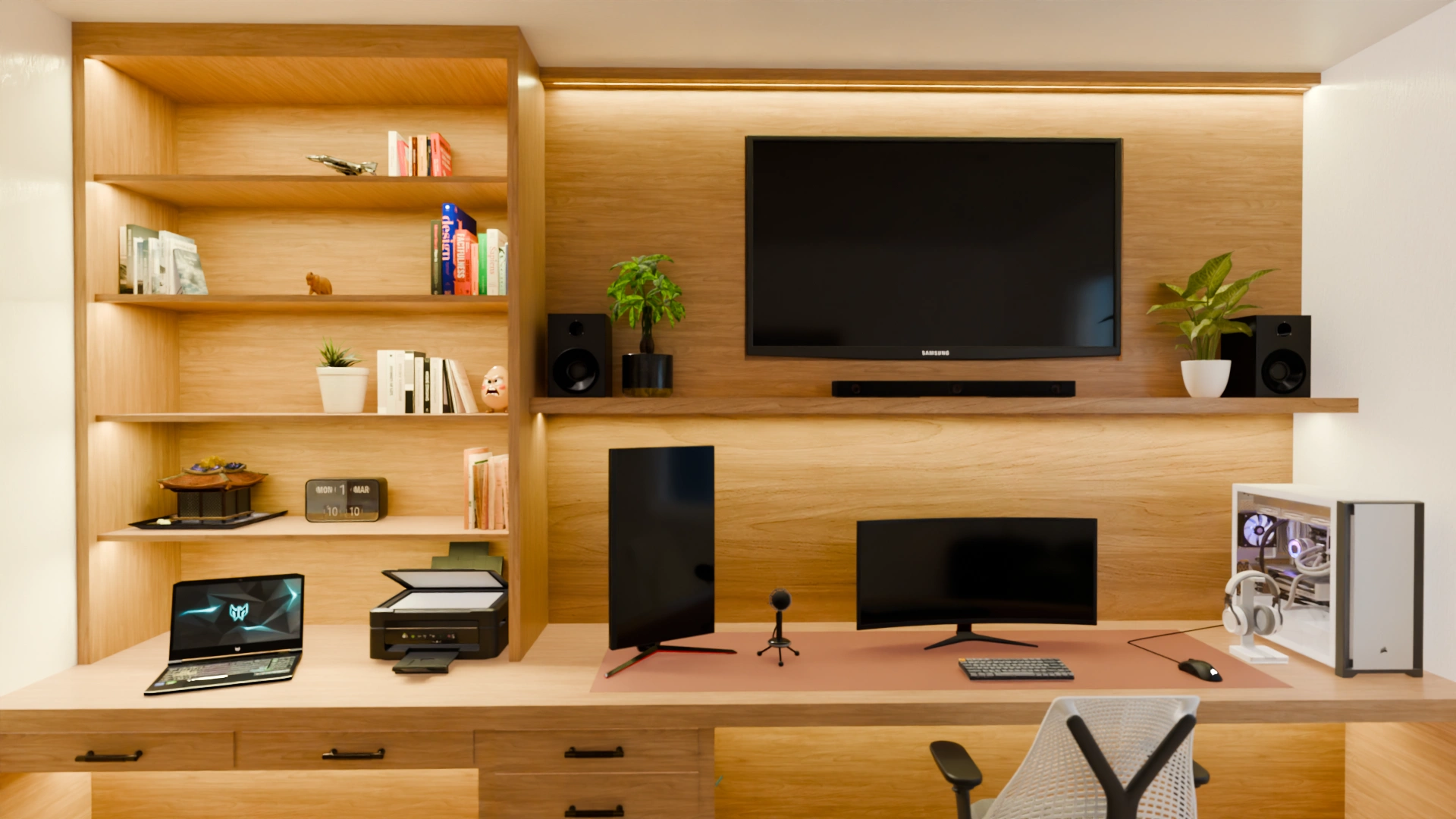 Small Modern Office Space Study room 3