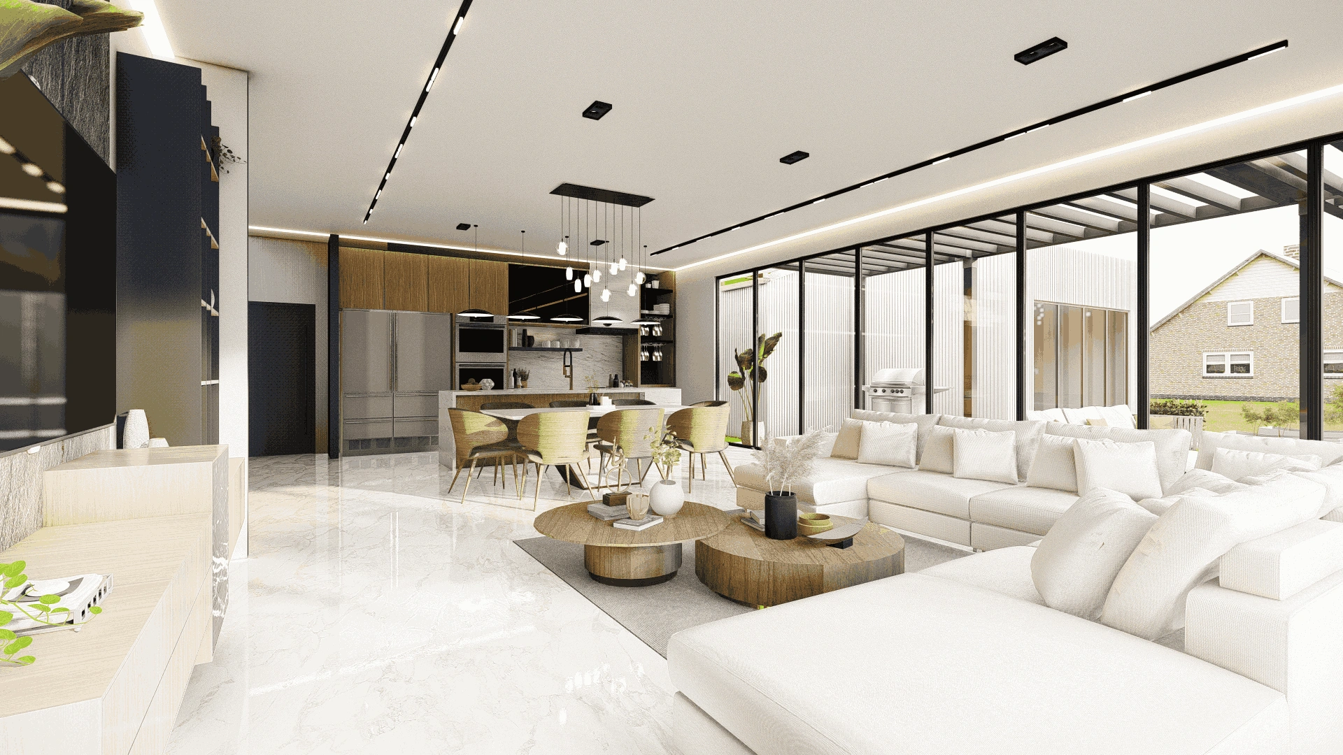 Modern Contemporary Interior Design Living room 3